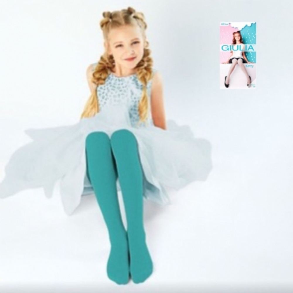 Giulia Girls And Preteen Teal Tights Neo Mint 40 Den